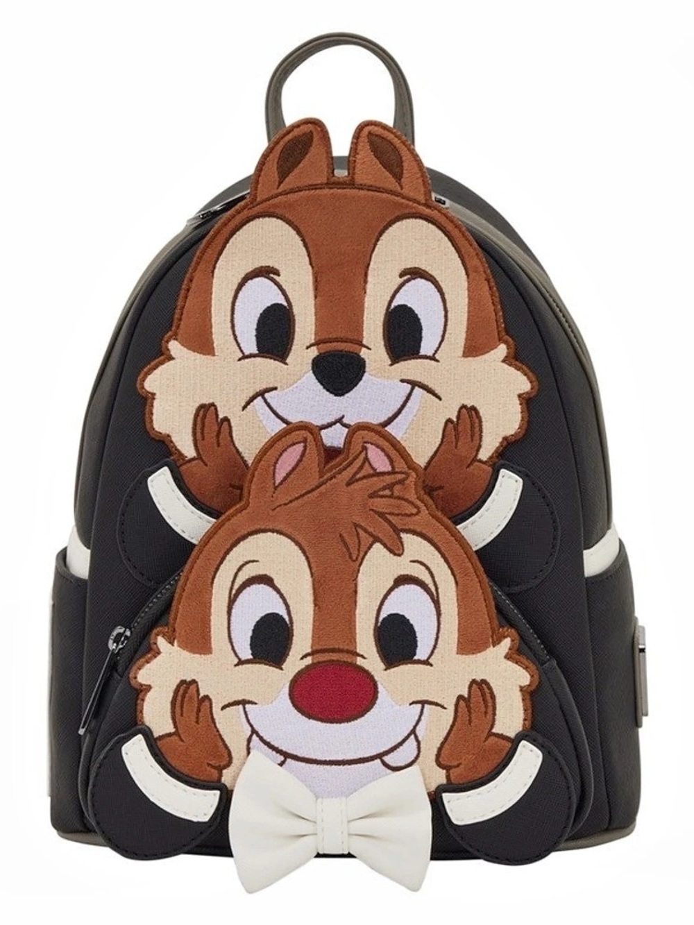 Loungefly Disney Chip and Dale Tuxedo Mini Backpack Black & Brown